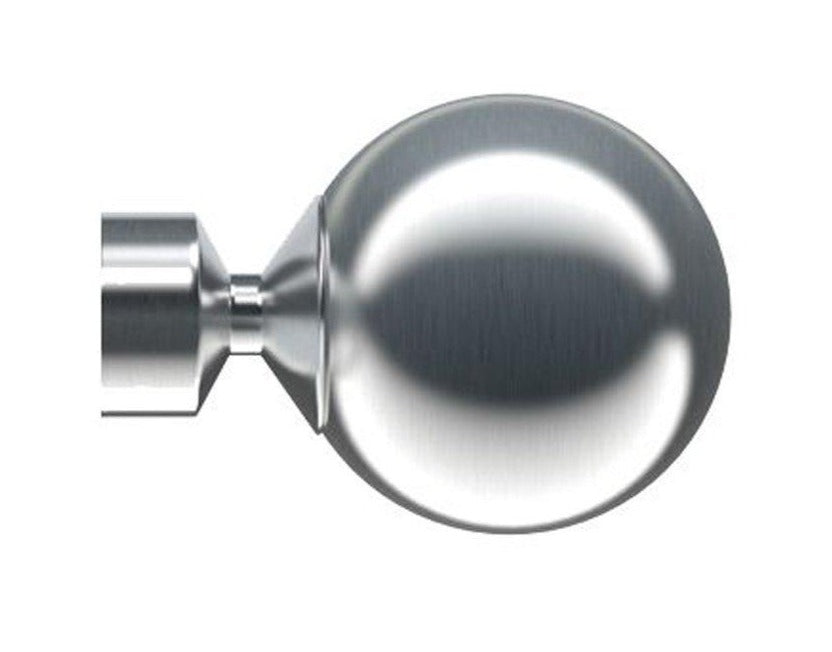 Bugle 28mm Finial - Satin Silver