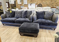 Delia - 3 Seater Sofa, Snuggler and Footstool
