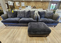 Delia - 3 Seater Sofa, Snuggler and Footstool