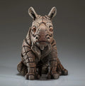 Edge Sculpture - Rhinoceros Calf - White