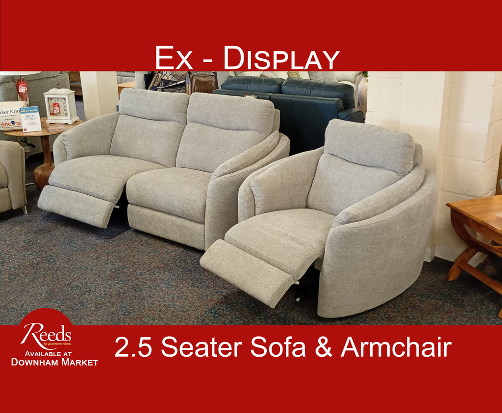 Calia Italia - Sinfonia - 2.5 Recliner Seater Sofa & Recliner Armchair
