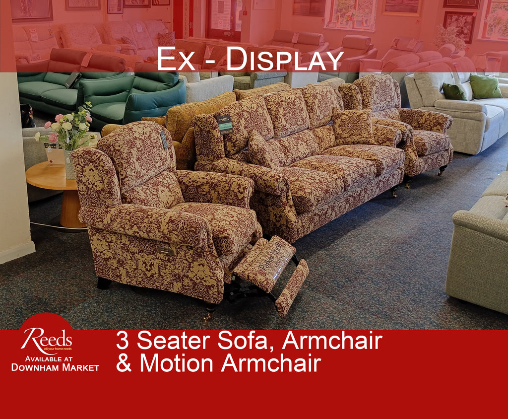 Parker Knoll - Oakham - 3 Seater Sofa, Armchair & Armchair with Powered Footrest