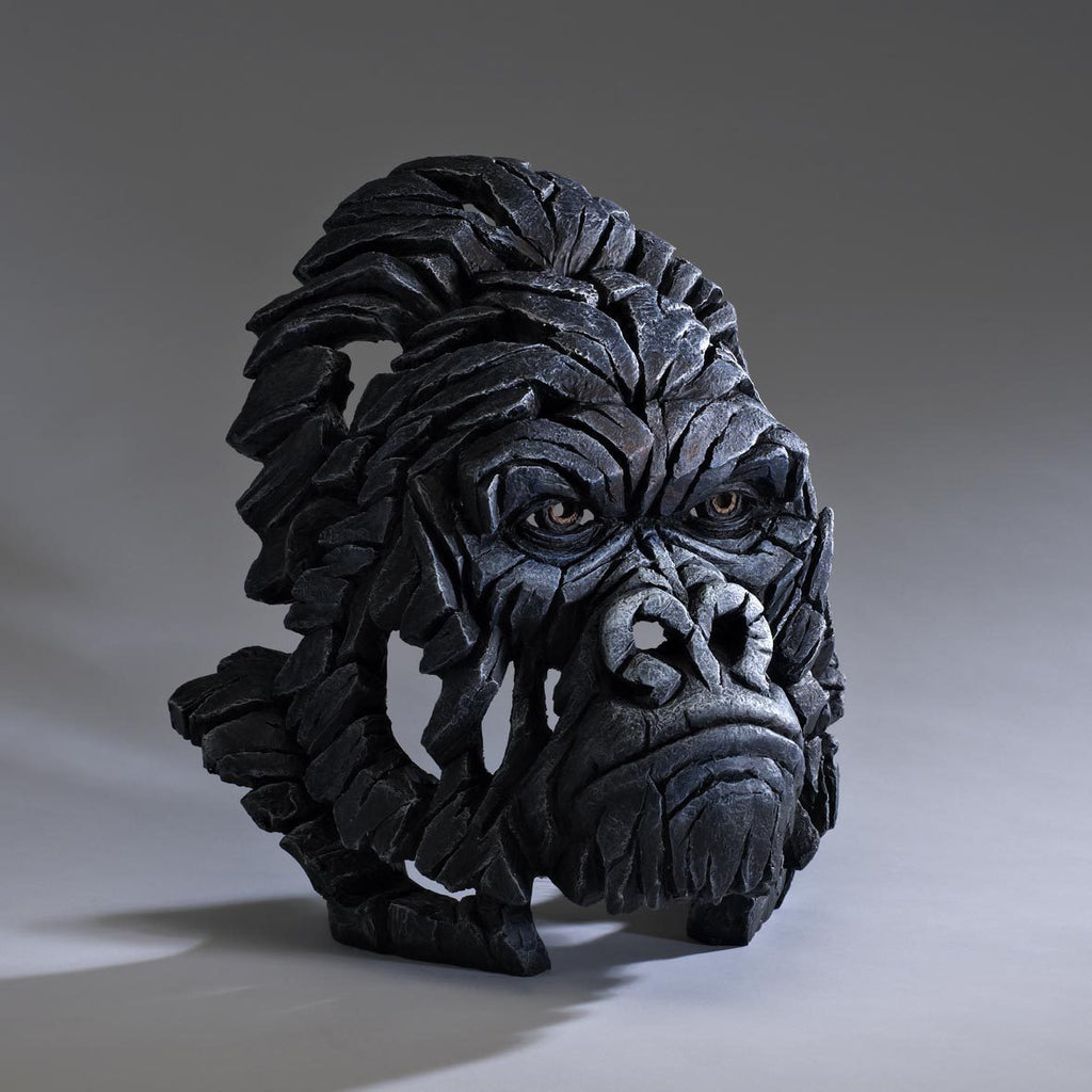 Edge Sculpture Gorilla Bust - Black