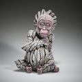 Edge Sculpture - Baby Orangutan "Alba" - White