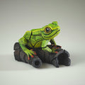 Edge Sculpture - African Frog (Green)