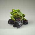 Edge Sculpture - African Frog (Green)