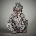 Edge Sculpture - Baby Gorilla - Snowflake