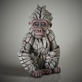 Edge Sculpture - Baby Gorilla - Snowflake