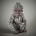 Edge Sculpture Baby Gorilla - Snowflake
