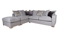 Brooklyn 2 by 1 Seater and Footstool Sofa Bed Corner Group