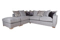 Brooklyn 2 by 1 Seater and Footstool Sofa Bed Corner Group
